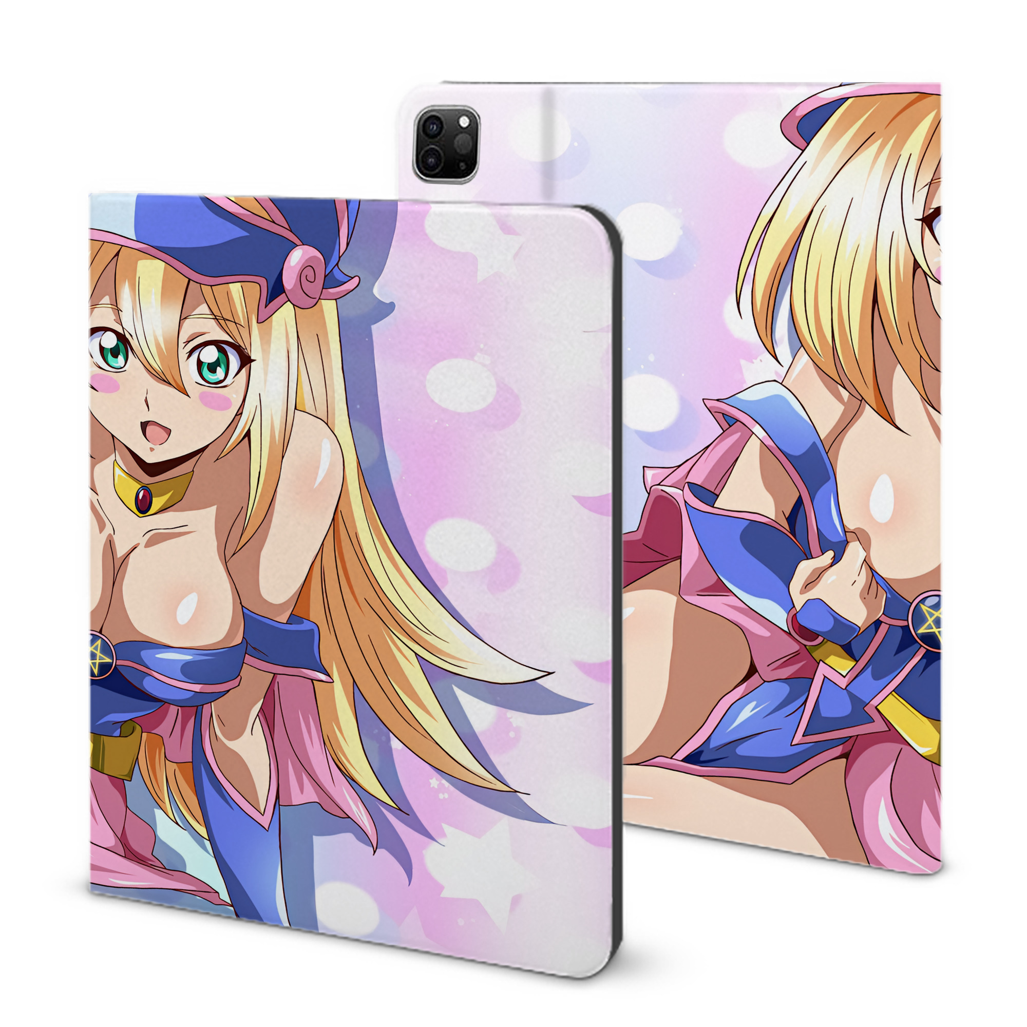 （画像用） 遊☆戯☆王 Yu-Gi-Oh! IPad ケース ブック型 PUレザー TPU 耐衝撃 軽量 薄型 ペン収納なし 全面保護 IPad 各モデル対応